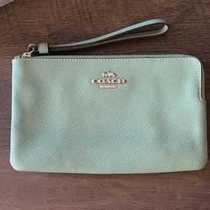 Coach Wristlet Sea Green